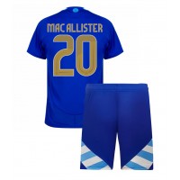 Camisa de time de futebol Argentina Alexis Mac Allister #20 Replicas 2º Equipamento Infantil Copa America 2024 Manga Curta (+ Calças curtas)